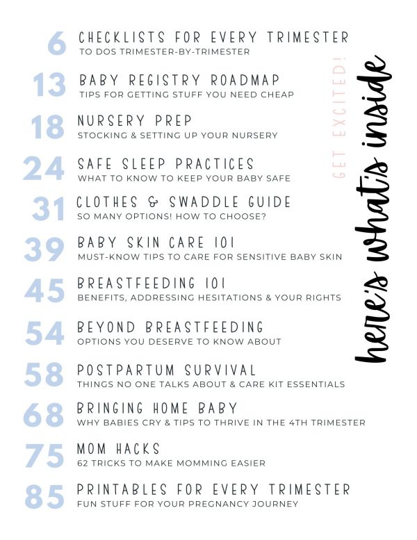 making the most of nesting pregnancy guide table of contents