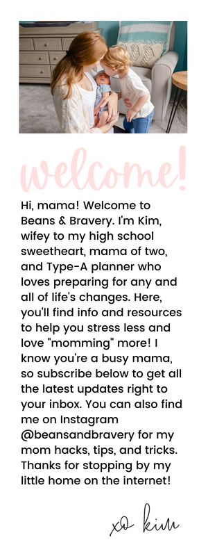 beans and bravery welcome message
